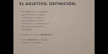 4º lengua El adjetivo (corto)