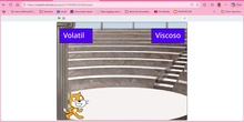 Programa con Scratch, un juego sencillo para trabajar las propiedades de los líquidos en clase de ciencias.