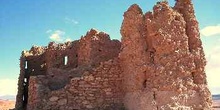Ventanas y muro de la Kasbah, Ait Benhaddou, Marruecos