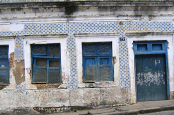 Casa abandonada en Olinda, Pernambuco, Brasil