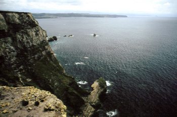 Vista hacia el oeste del Cabo de Peñas, Gozón, Principado de Ast