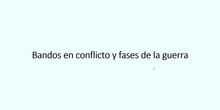 5.1. Bandos en conflicto y fases de la guerra