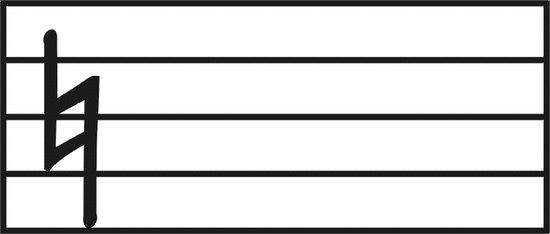 Becuadro, natural...