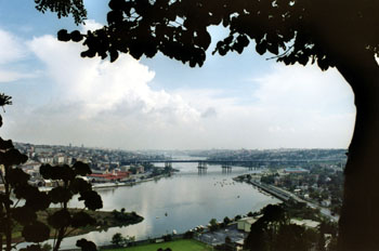 Vistasdesde el café Pierre Loti, Estambul, Turquía