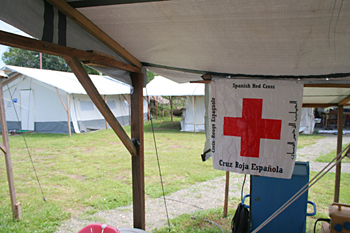 Tienda de Cruz Roja española, Melaboh, Sumatra, Indonesia