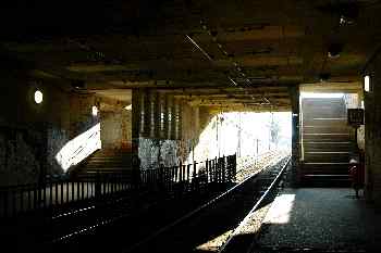 Estación subterránea del tranvía de Budapest, Hungría