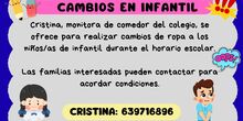 CARTEL CAMBIOS ROPA