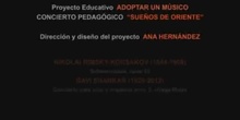 Concierto 3. RIMSKY-KORSAKOV y SHANKAR. SUEÑOS DE ORIENTE. Adoptar un Músico