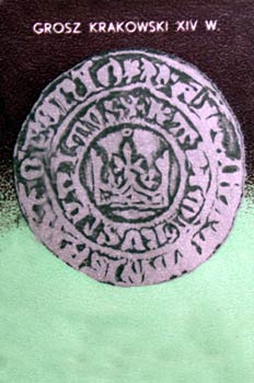 Moneda polaca del siglo XIV