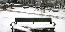 Parque de la Ventilla nevado, Madrid