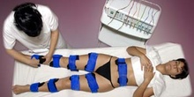 Gimnasia pasiva: colocación de electrodos. Posición drenaje