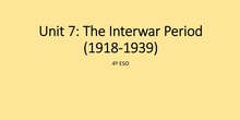 Characteristics of the Interwar Period
