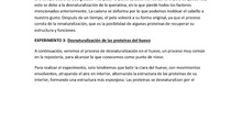 Desnaturalización de las proteinas