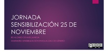 Jornada sensibilizción 25 de noviembre