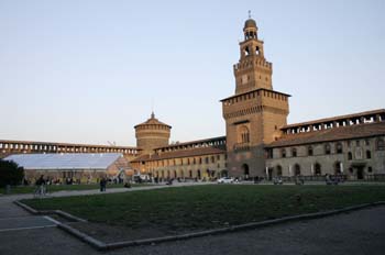 Torre central del Castello Sforzesco, Milán