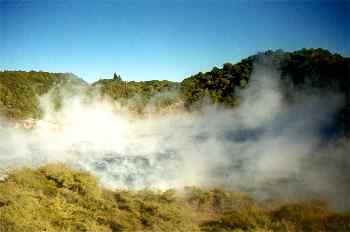 Lago Fry Pan, vista elevada, Nueva Zelanda