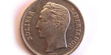 Moneda de un bolívar, cara, Venezuela