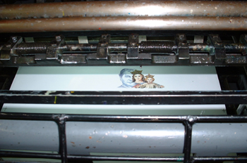 Impresión caucho-papel