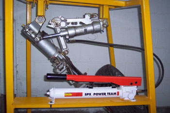 Banco de pruebas para tren de aterrizaje