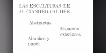INFANTIL - 5 AÑOS - ALEXANDER CALDER - FORMACIÓN