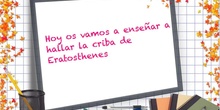 PRIMARIA 6º - CRIBA DE ERASTOTENES - MATEMÁTICAS - FORMACIÓN