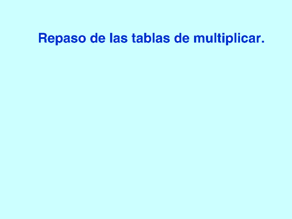 Las tablas de multiplicar repaso con Scratch
