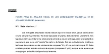 Fichas para el análisis vocal de los Liebeslieder Walzer, op 52 de Johanne(selección) Brahms