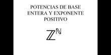 Potencias de exponente positivo
