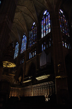 Coro y vidrieras, Catedral de León, Castilla y León