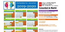 Calendario Curso 2019/20