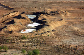 Pozas salinas, Rep. de Djibouti, áfrica