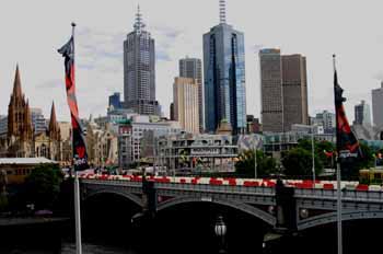 Melbourne desde el Concert Hall, Australia