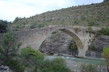 Punte sobre el río Isábena, Huesca