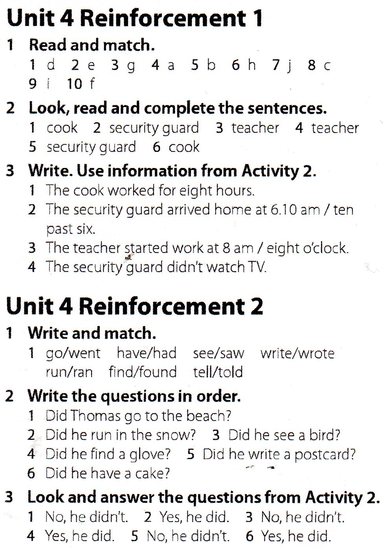 Solucionario tema 4 Inglés refuerzo - 5P