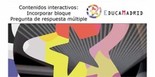Actvidades interactivas: Pregunta de respuesta múltiple