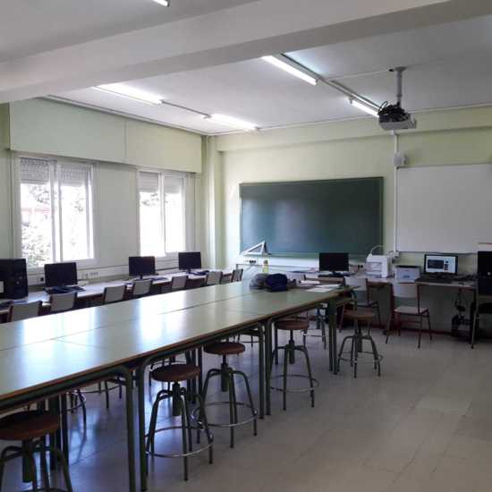 Aula de informática.