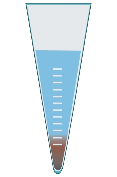 Cono de decantación