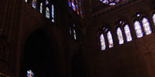 Rosetón y vidrieras de la Catedral de León, Castilla y León