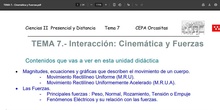 Tema 7.- Cinemática 1ª Sesión 14-05-2026