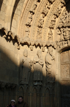 Detalle de la portada, Catedral de León, Castilla y León