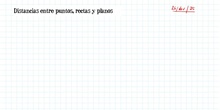 Distancia entre puntos y entre punto y recta.