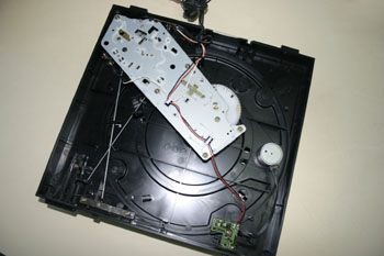 Carcasa inferior de un tocadiscos