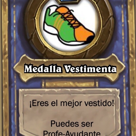 Medalla Vestimenta