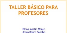Taller básico para profesores