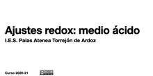 Ajustes redox en medio ácido - Contenido educativo
