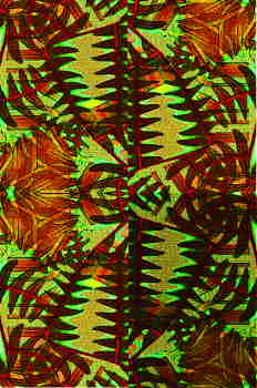 Bosque rojizo sobre trama de tejido