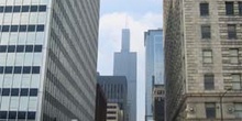Panorámica de una calle de Chicago, Estados Unidos