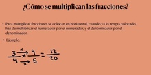 Multiplicar y dividir fracciones