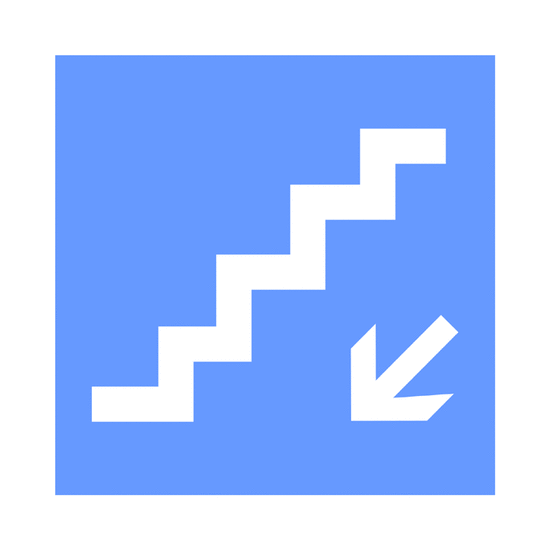 Escaleras descendentes