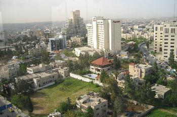 Vista panorámica de la ciudad de Amman, Jordania